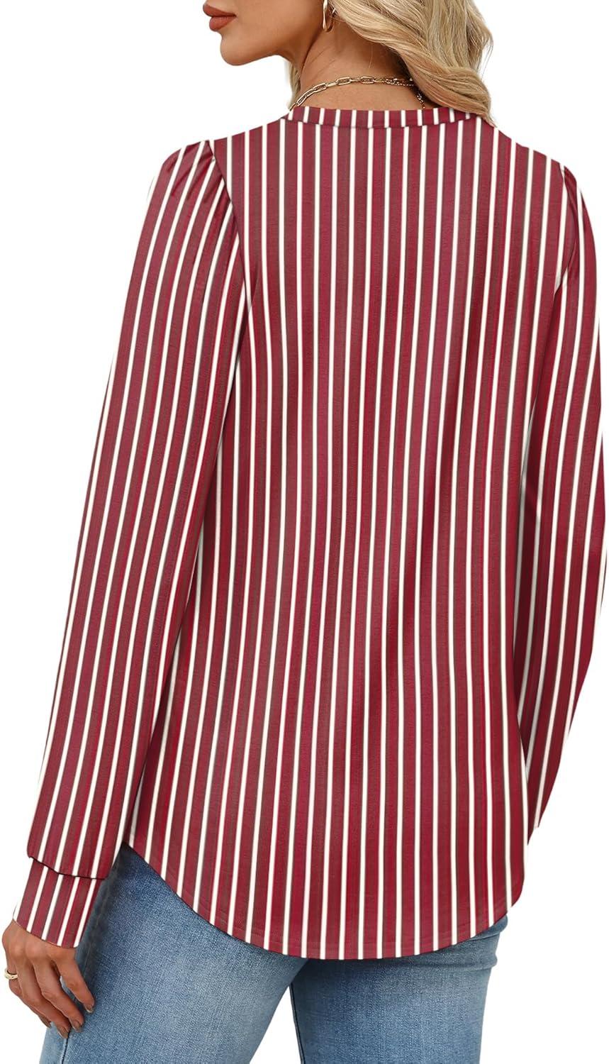 Alaroo Womens Long Sleeve Shirts 2026 Fall Tunic Tops Crewneck Blouses ...