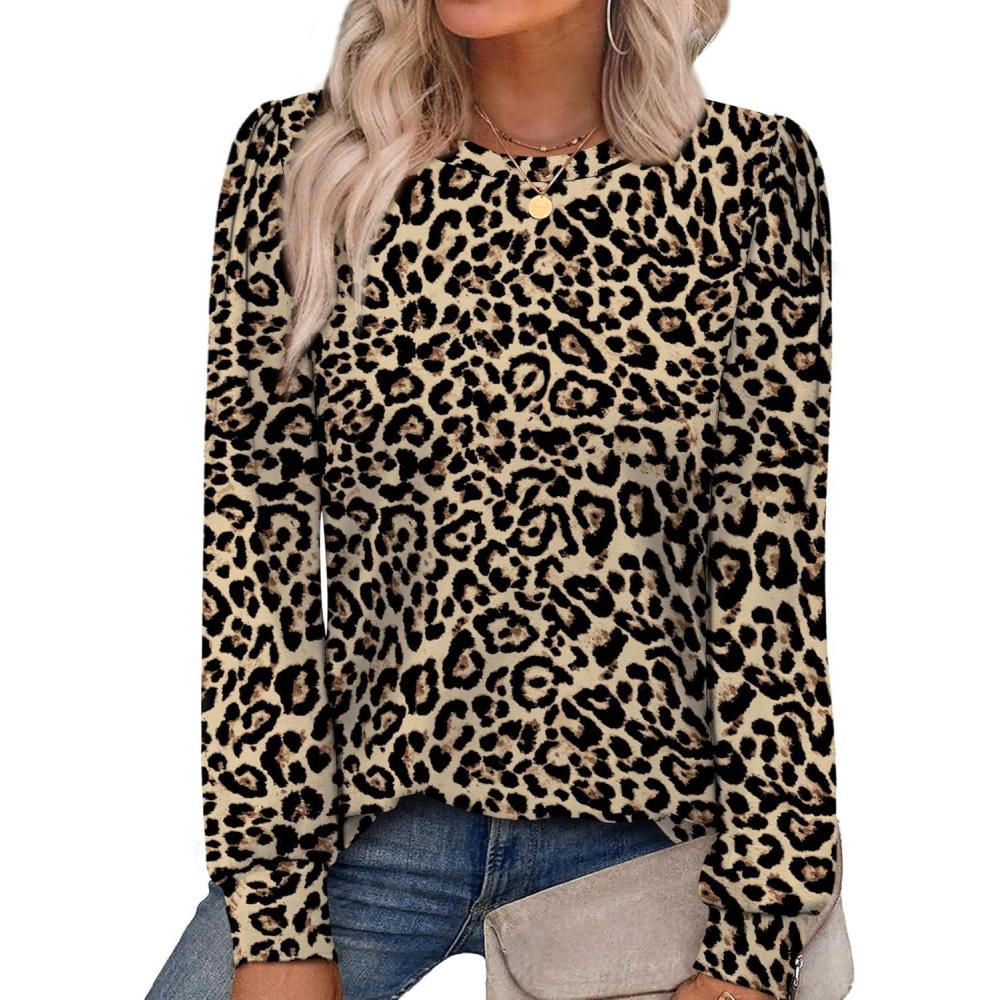 Alaroo Womens Long Sleeve Shirts 2026 Fall Tunic Tops Crewneck Blouses ...
