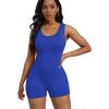 image:imageAlaroo Women One Piece Short Catsuit Bodycon Tank Jumpsuits Rompers Playsuit04blue
