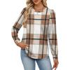image:imageAlaroo Womens Long Sleeve Shirts 2026 Fall Tunic Tops Crewneck Blouses PrintPrint 01