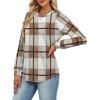 image:imageAlaroo Womens Long Sleeve Shirts 2026 Fall Tunic Tops Crewneck Blouses PrintPrint 01
