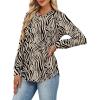 image:imageAlaroo Womens Long Sleeve Shirts 2026 Fall Tunic Tops Crewneck Blouses PrintPrint 29