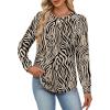 image:imageAlaroo Womens Long Sleeve Shirts 2026 Fall Tunic Tops Crewneck Blouses PrintPrint 29