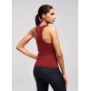 image:imageAlaroo Workout Tank Tops for Women Racerback Athletic Gym Clothes Womens Yoga Tight Fit Sleeveless Shirts ActivewearBurgundy