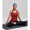 image:imageAlaroo Workout Tank Tops for Women Racerback Athletic Gym Clothes Womens Yoga Tight Fit Sleeveless Shirts ActivewearBurgundy