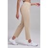 image:imageAlaroo Womens Golf Pants Athletic Stretch Workout Joggers 78 Ankle Casual Travel Sweatpants with PocketsBeige