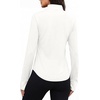image:imageAlaroo Womens 14 Zip Long Sleeve Shirts Fishing Workout Tops  UV Protection Sun Shirts with Thumb Holes Hiking Running Athletic Yoga Summer TopsOffwhite