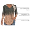 image:imageAlaroo Long Sleeve Shirts for Women V Neck Tops Pleated Tunic Print  Puff Sleeve Curved Hem Fall Fashion Outfits Winter Clothing Holiday Blouses Dressy CasualTrendyPrint 18