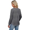 image:imageAlaroo Long Sleeve Shirts for Women V Neck Tops Pleated Tunic Print  Puff Sleeve Curved Hem Fall Fashion Outfits Winter Clothing Holiday Blouses Dressy CasualTrendyPrint 20